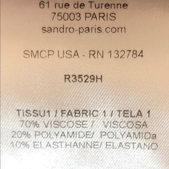 EUC Sandro Sleeveless Pleated Dress Size 3 (US 12) - Picture 7 of 7